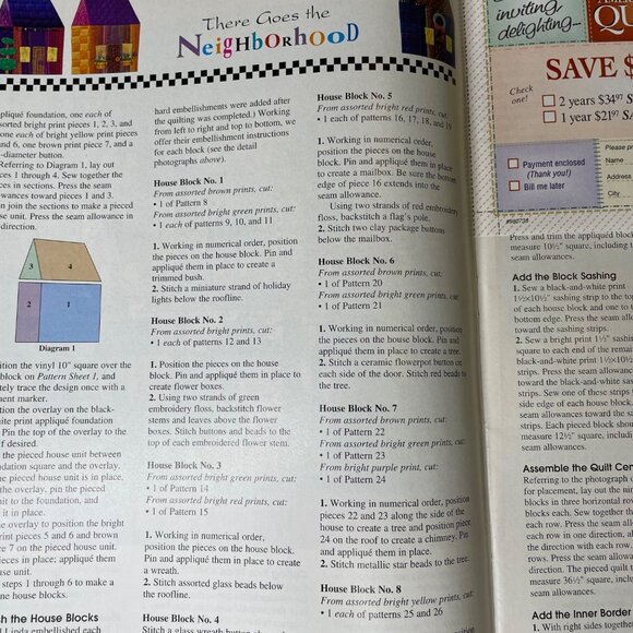 American Patchwork Quilting Crafting Magazine Dec 1998 Issue 35  Vol 6  No 6 u - Picture 9 of 11